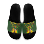 Custom Mali National Football Slide Sandals Grunge Les Aigles Sporty Style - African Pride