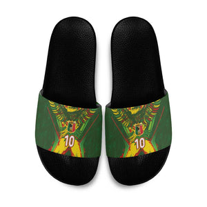 Custom Mali National Football Slide Sandals Grunge Les Aigles Sporty Style - African Pride