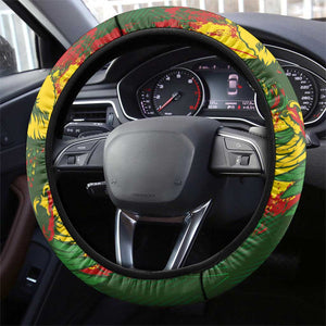 Mali National Football Steering Wheel Cover Grunge Les Aigles Sporty Style - African Pride
