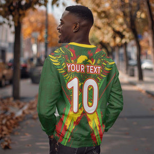 Custom Mali National Football Sweatshirt Grunge Les Aigles Sporty Style - African Pride