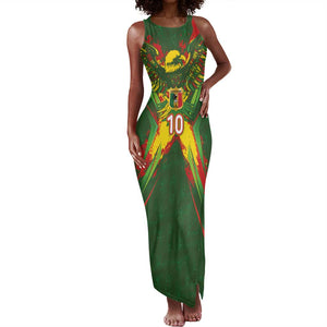 Custom Mali National Football Tank Maxi Dress Grunge Les Aigles Sporty Style - African Pride