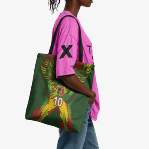 Custom Mali National Football Tote Bag Grunge Les Aigles Sporty Style - African Pride