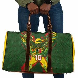 Custom Mali National Football Travel Bag Grunge Les Aigles Sporty Style - African Pride