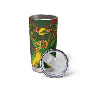 Custom Mali National Football Tumbler Cup Grunge Les Aigles Sporty Style - African Pride