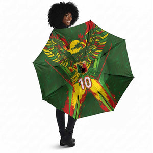 Custom Mali National Football Umbrella Grunge Les Aigles Sporty Style - African Pride