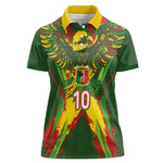 Custom Mali National Football Women Polo Shirt Grunge Les Aigles Sporty Style - African Pride