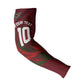 Custom Morocco National Football Arm Sleeves The Atlas Lions Grunge with National Flag - African Pride