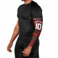Custom Morocco National Football Arm Sleeves The Atlas Lions Grunge with National Flag - African Pride