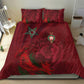 Morocco National Football Bedding Set The Atlas Lions Grunge with National Flag - African Pride