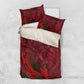 Morocco National Football Bedding Set The Atlas Lions Grunge with National Flag - African Pride