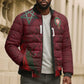 Custom Morocco National Football Bomber Puffer Jacket The Atlas Lions Grunge with National Flag - African Pride