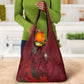 Morocco National Football Grocery Bag The Atlas Lions Grunge with National Flag - African Pride
