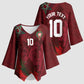 Custom Morocco National Football Kimono Sleeve Blouse The Atlas Lions Grunge with National Flag - African Pride