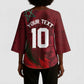 Custom Morocco National Football Kimono Sleeve Blouse The Atlas Lions Grunge with National Flag - African Pride