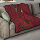 Morocco National Football Quilt The Atlas Lions Grunge with National Flag - African Pride