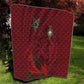 Morocco National Football Quilt The Atlas Lions Grunge with National Flag - African Pride