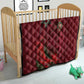 Morocco National Football Quilt The Atlas Lions Grunge with National Flag - African Pride