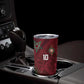 Custom Morocco National Football Tumbler Cup The Atlas Lions Grunge with National Flag - African Pride