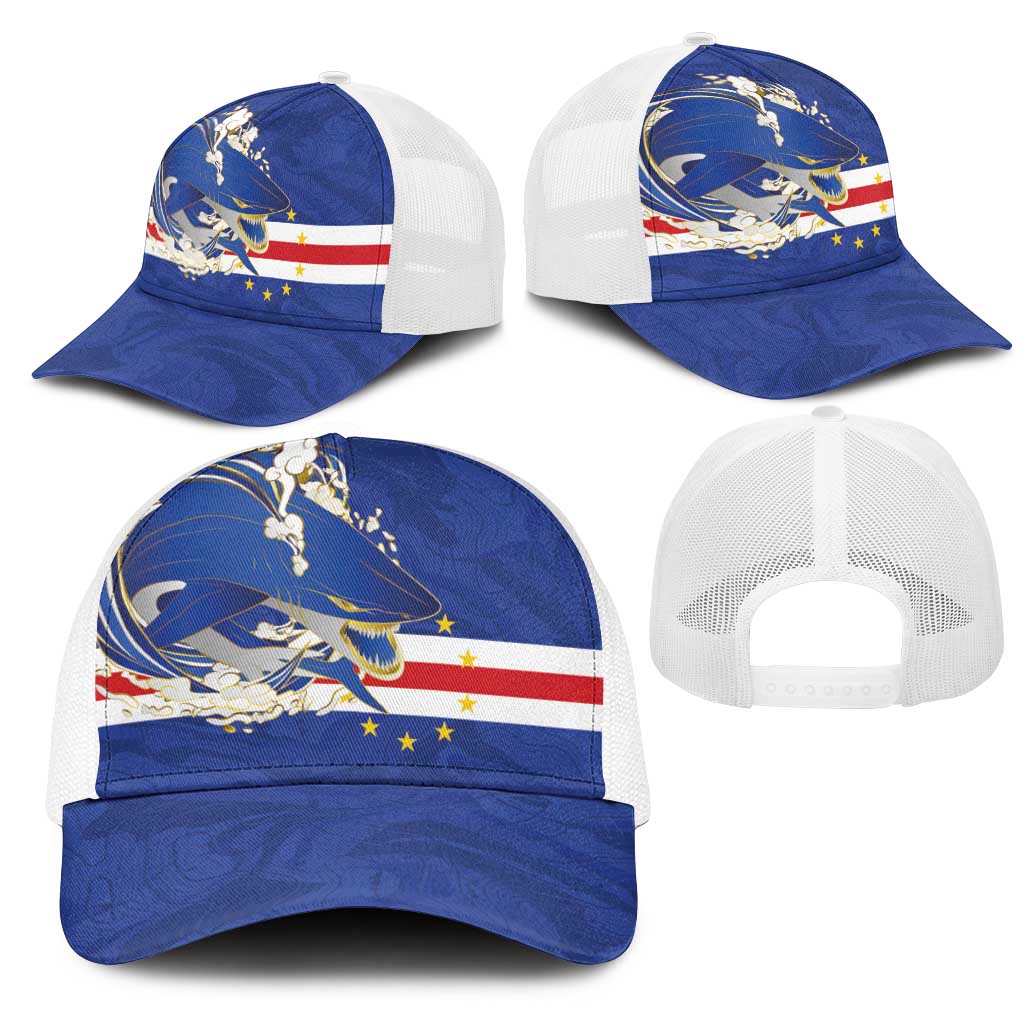 Cape Verde National Football Baseball Net Cap Glory Blue Sharks - African Pride