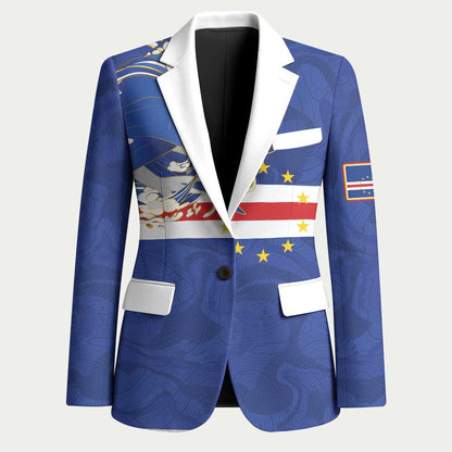 Custom Cape Verde National Football Blazer Glory Blue Sharks - African Pride
