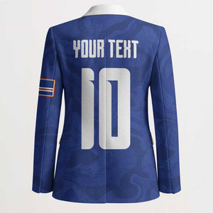 Custom Cape Verde National Football Blazer Glory Blue Sharks - African Pride