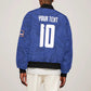 Custom Cape Verde National Football Bomber Jacket Glory Blue Sharks - African Pride
