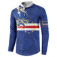 Custom Cape Verde National Football Button Sweatshirt Glory Blue Sharks