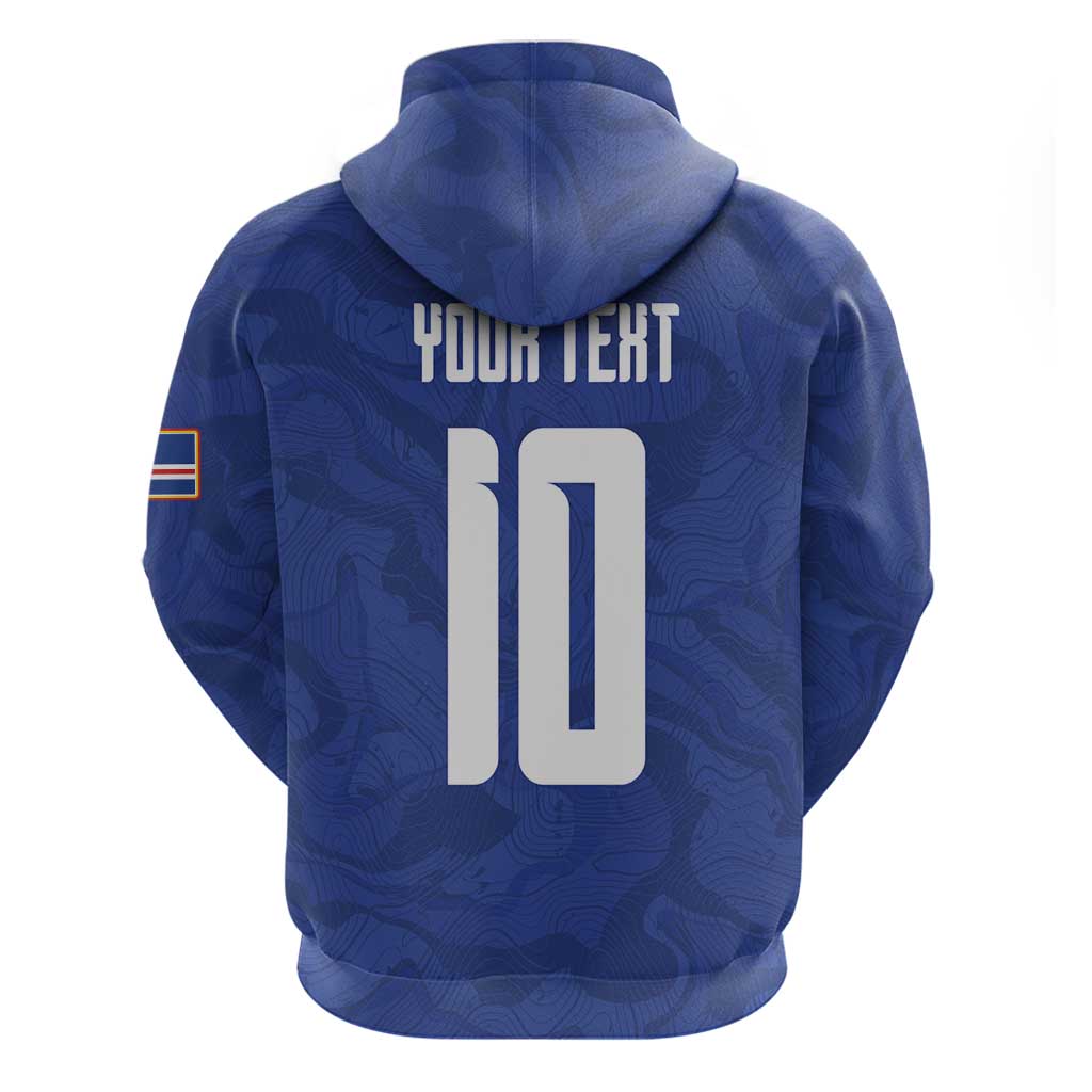 Custom Cape Verde National Football Hoodie Glory Blue Sharks - African Pride