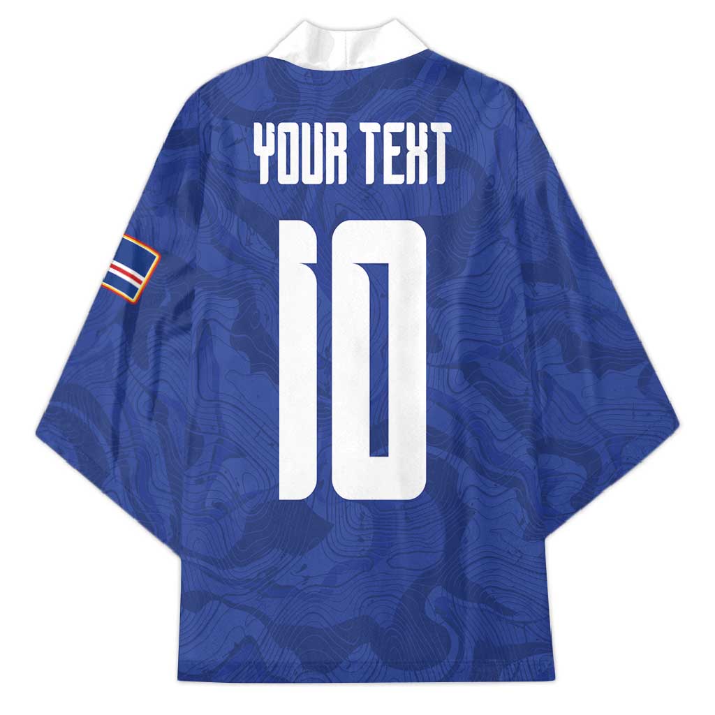 Custom Cape Verde National Football Kimono Glory Blue Sharks - African Pride