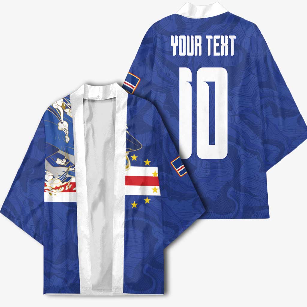 Custom Cape Verde National Football Kimono Glory Blue Sharks - African Pride