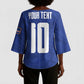 Custom Cape Verde National Football Kimono Sleeve Blouse Glory Blue Sharks - African Pride