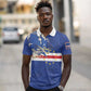 Custom Cape Verde National Football Polo Shirt Glory Blue Sharks - African Pride