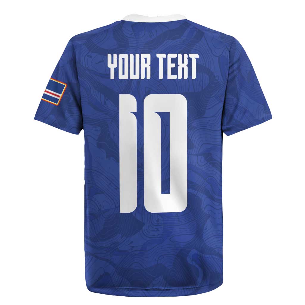 Custom Cape Verde National Football Rugby Jersey Glory Blue Sharks - African Pride