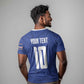 Custom Cape Verde National Football T shirt Glory Blue Sharks - African Pride