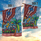 Afro-Caribbean Garden Flag African Dashiki Style with Caribbean Music with Blue Iguanas - African Pride
