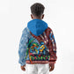 Afro-Caribbean Kid Hoodie African Dashiki Style with Caribbean Music with Blue Iguanas - African Pride