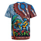 Afro-Caribbean Rugby Jersey African Dashiki Style with Caribbean Music with Blue Iguanas - African Pride
