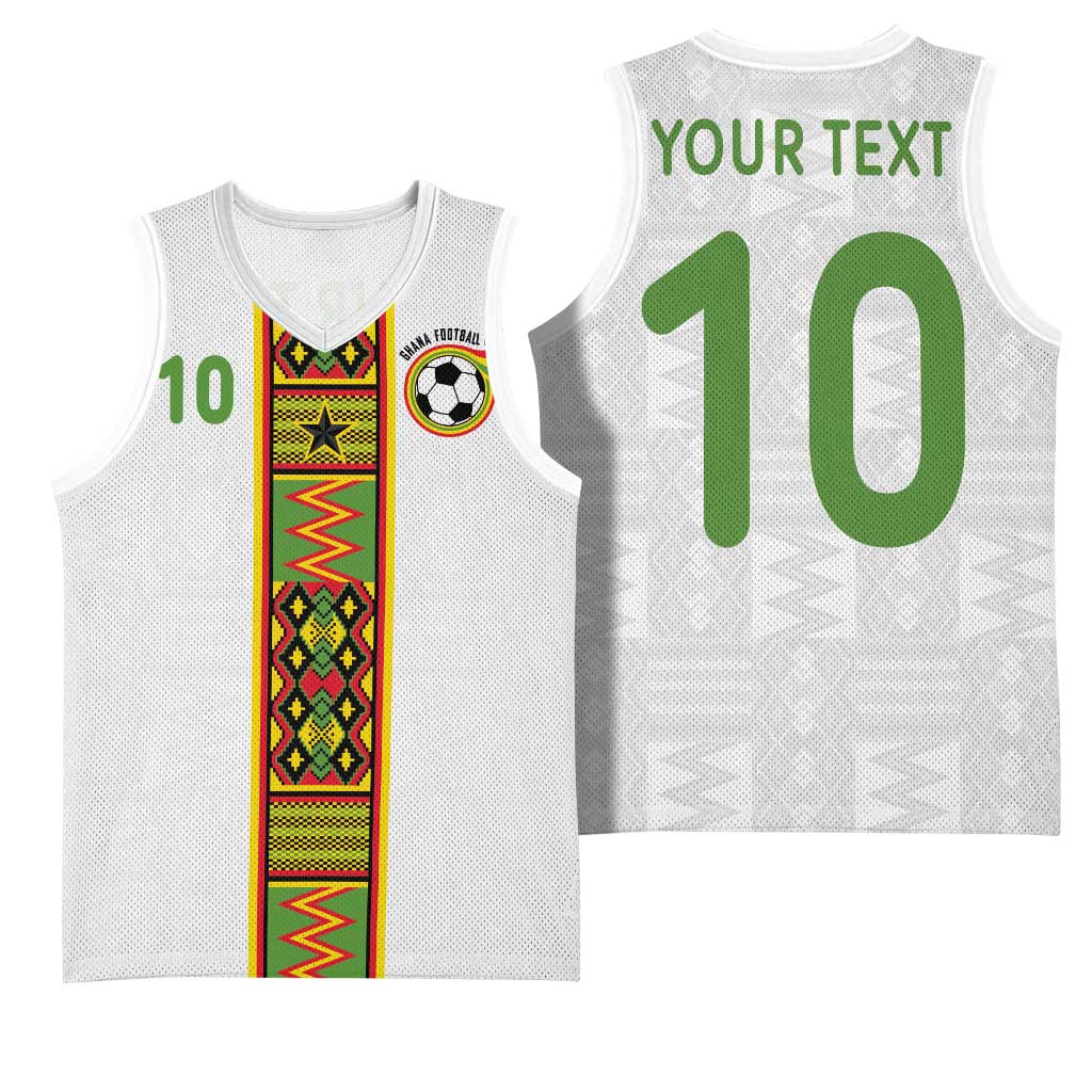 Ghana National Football Custom Basketball Jersey Kente Motifs Sporty Style LT03