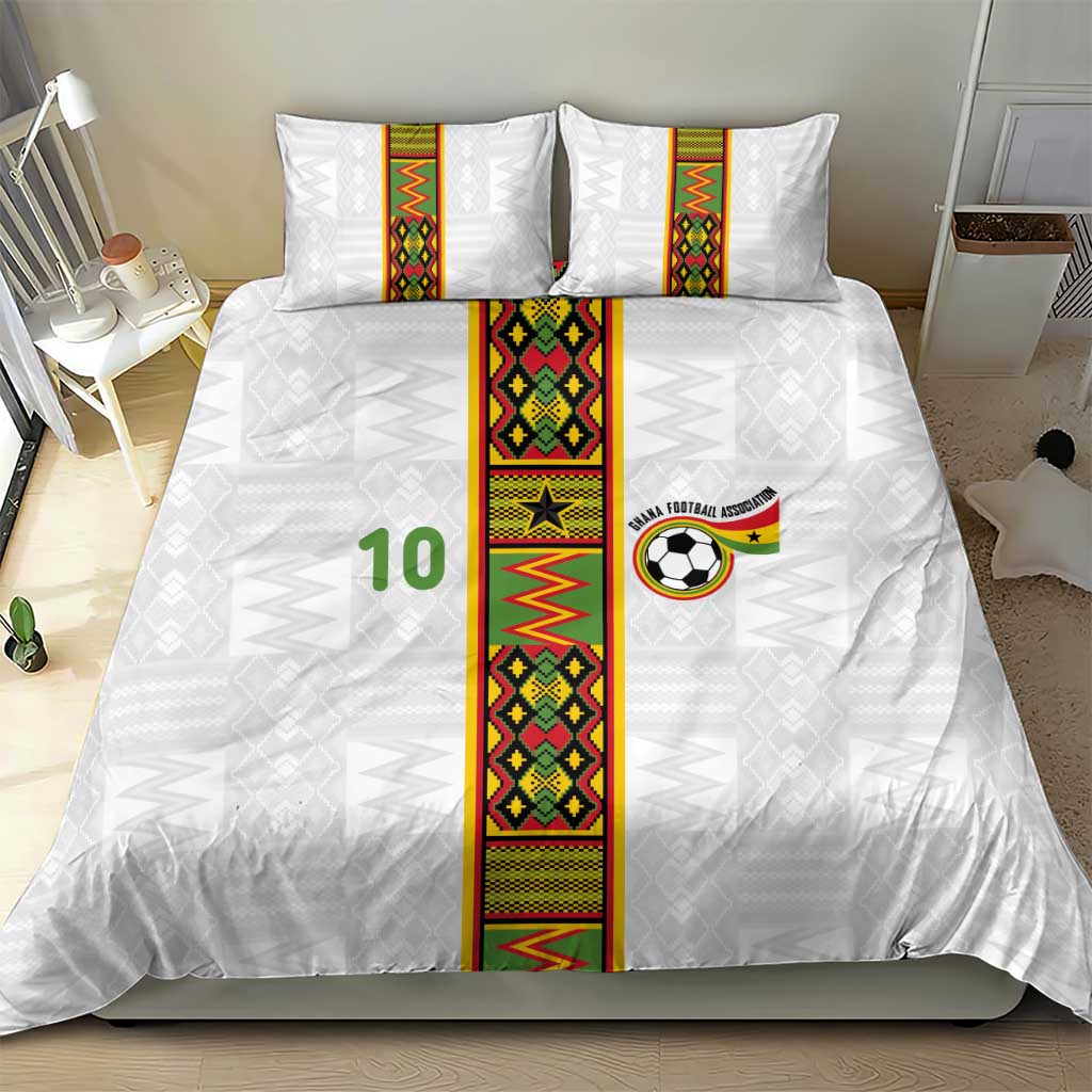 Ghana National Football Custom Bedding Set Kente Motifs Sporty Style - African Pride