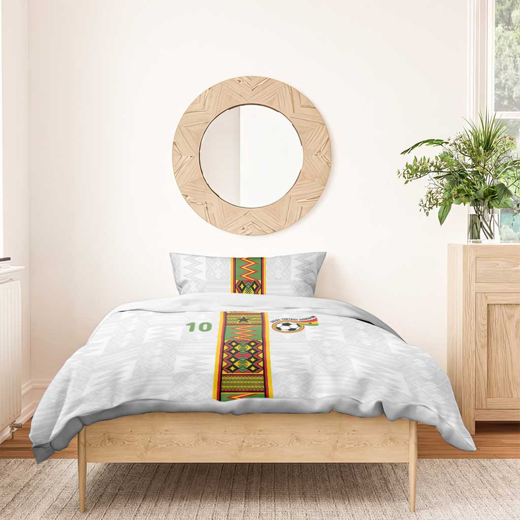 Ghana National Football Custom Bedding Set Kente Motifs Sporty Style - African Pride