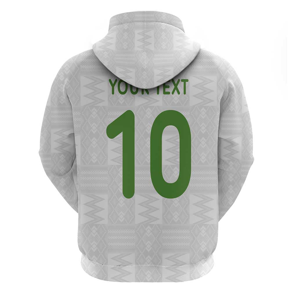Ghana National Football Custom Hoodie Kente Motifs Sporty Style - African Pride