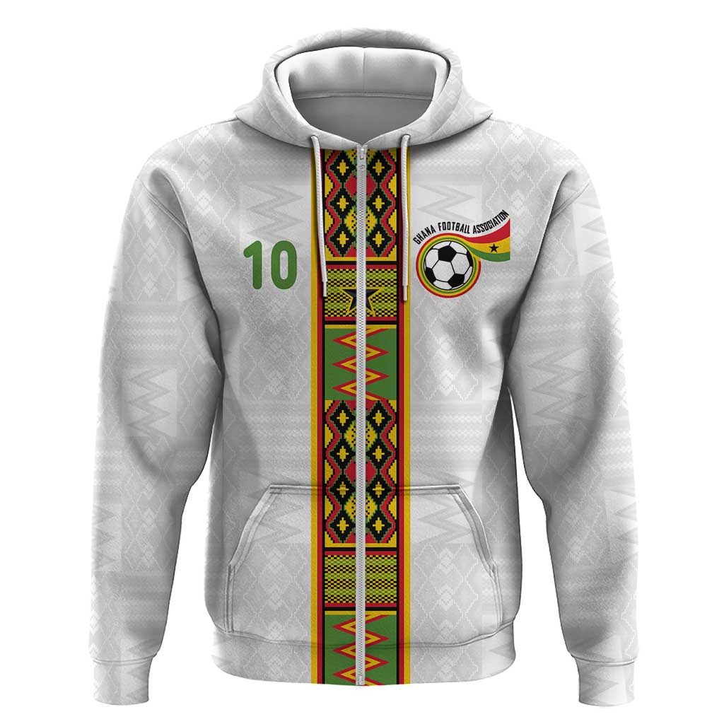 Ghana National Football Custom Hoodie Kente Motifs Sporty Style - African Pride