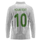 Ghana National Football Custom Long Sleeve Polo Shirt Kente Motifs Sporty Style - African Pride