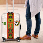 Ghana National Football Custom Luggage Cover Kente Motifs Sporty Style - African Pride