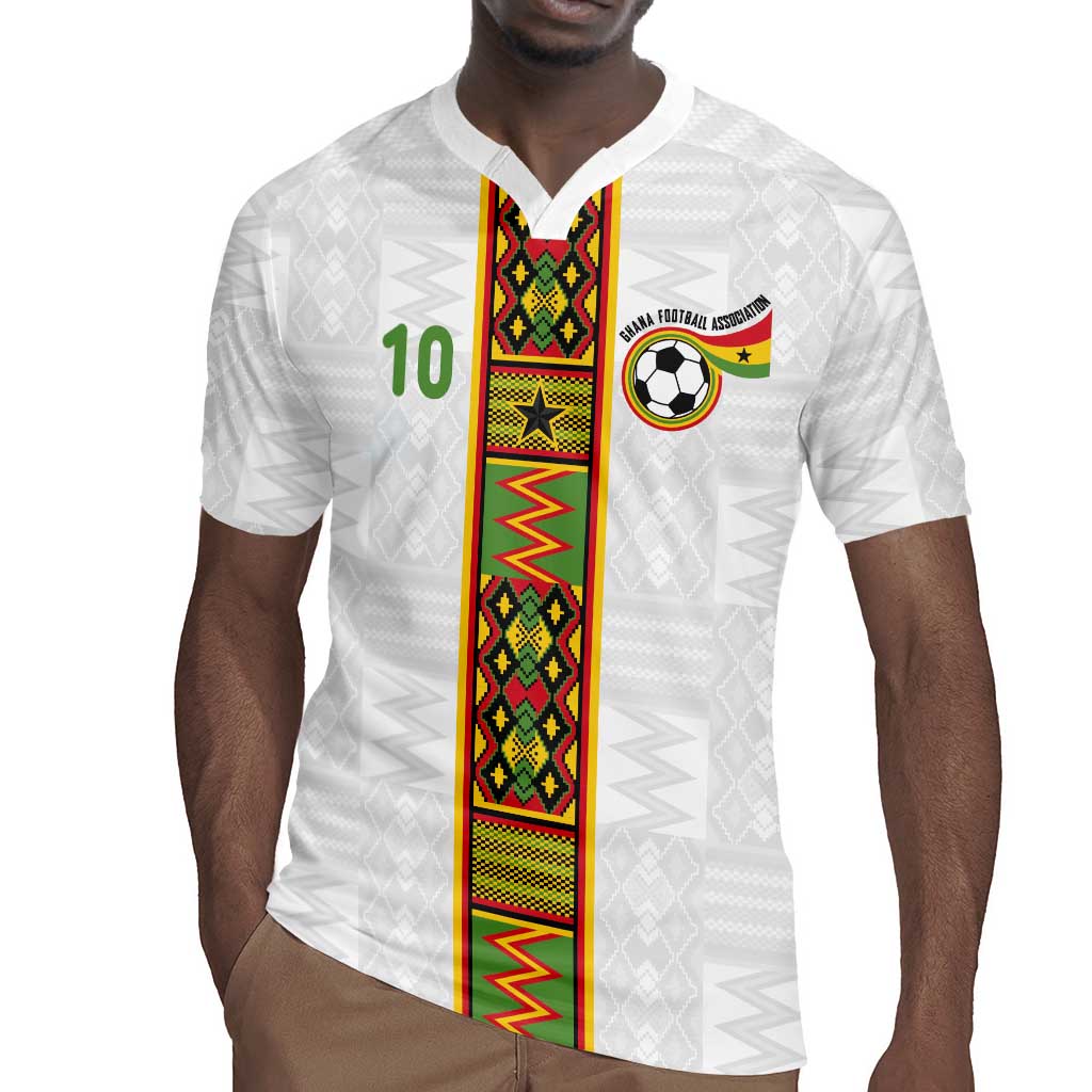 Ghana National Football Custom Rugby Jersey Kente Motifs Sporty Style - African Pride