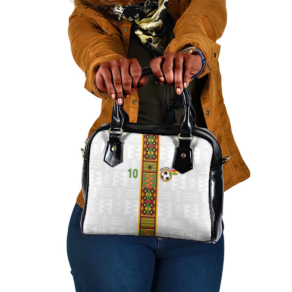 Ghana National Football Custom Shoulder Handbag Kente Motifs Sporty Style - African Pride