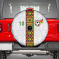 Ghana National Football Custom Spare Tire Cover Kente Motifs Sporty Style - African Pride