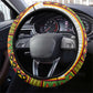 Ghana National Football Steering Wheel Cover Kente Motifs Sporty Style - African Pride