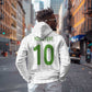 Ghana National Football Custom Zip Hoodie Kente Motifs Sporty Style - African Pride