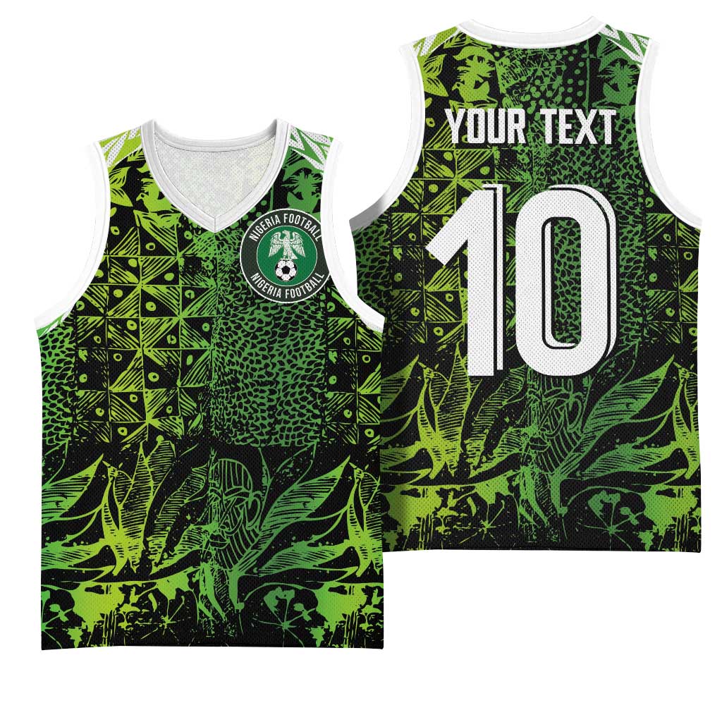 Nigeria National Football Custom Basketball Jersey Super Eagles-Shoulders Sleeves Armor LT03